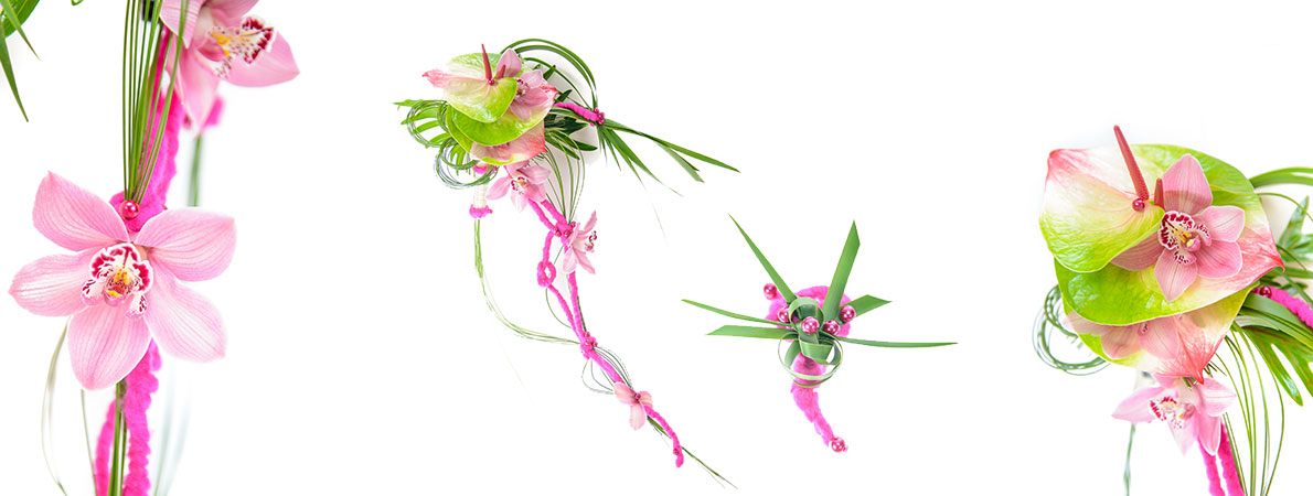 poročni šopek orhideja